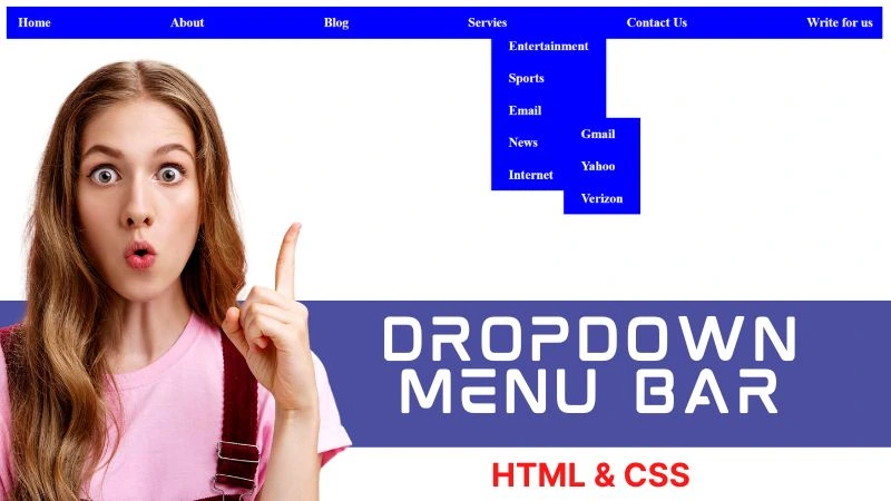 Drop Down Menu Bar Design